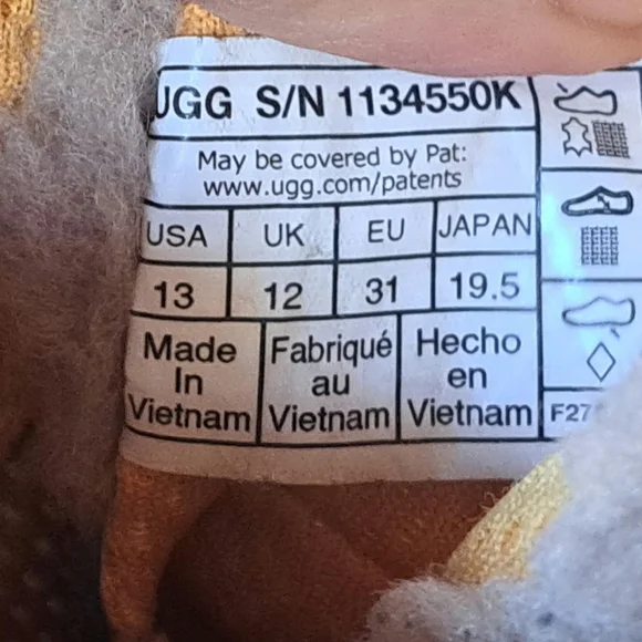 UGG Sneakers, Kid Size 13, Highland Hi Heritage, Brown Suede, Lace Up Booties - Picture 13 of 13